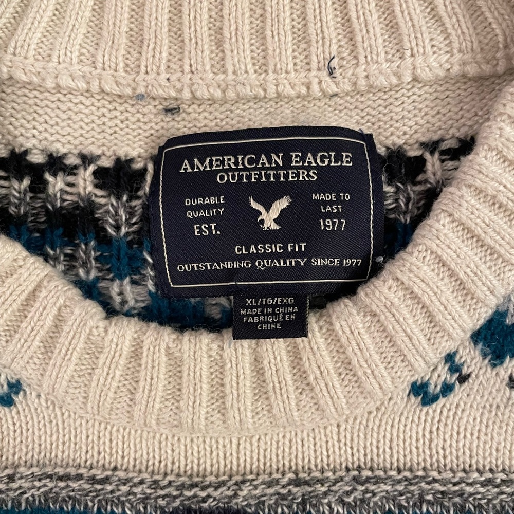American Eagle Patterned Knit Sweater - image 2